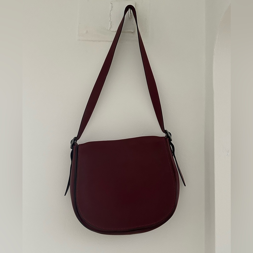 Coach - Saddle 23 Bag Burgundy/Pewter Hardware